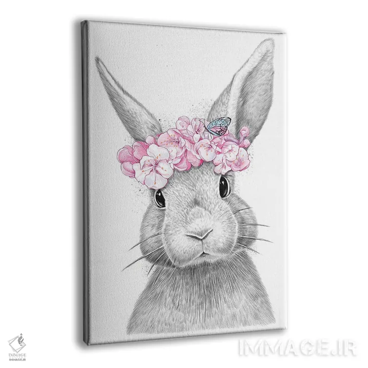 تابلو دکوراتیو خرگوش اثر نیکیتا کورنکوف - نمای پرسپکتیو محصول