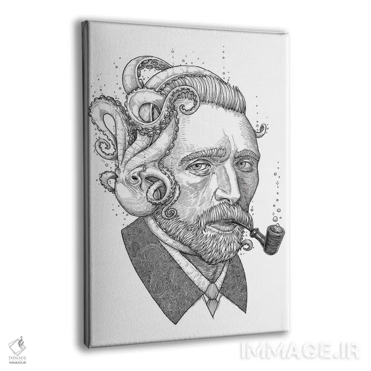 تابلو دکوراتیو اختاپوس ون گوگ اثر نیکیتا کورنکوف - نمای پرسپکتیو محصول