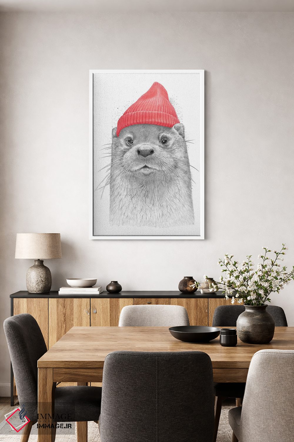 تابلو دکوراتیو سمور دریایی اثر نیکیتا کورنکوف - D3W