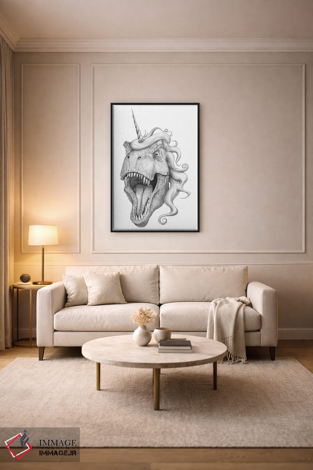 تابلو دکوراتیو تی رکسیکورن اثر نیکیتا کورنکوف - D4B