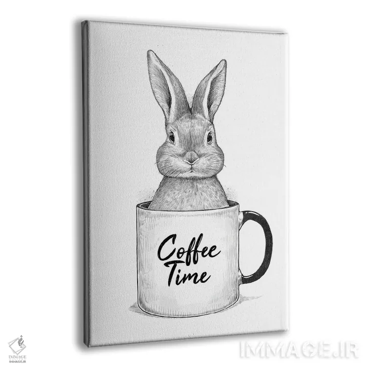 تابلو دکوراتیو زمان قهوه اثر نیکیتا کورنکوف - نمای پرسپکتیو محصول