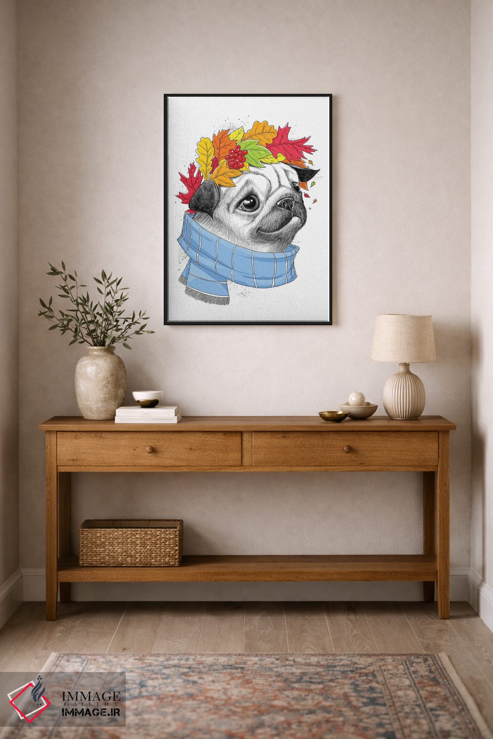 تابلو دکوراتیو پاگ پاییزی اثر نیکیتا کورنکوف - D2B