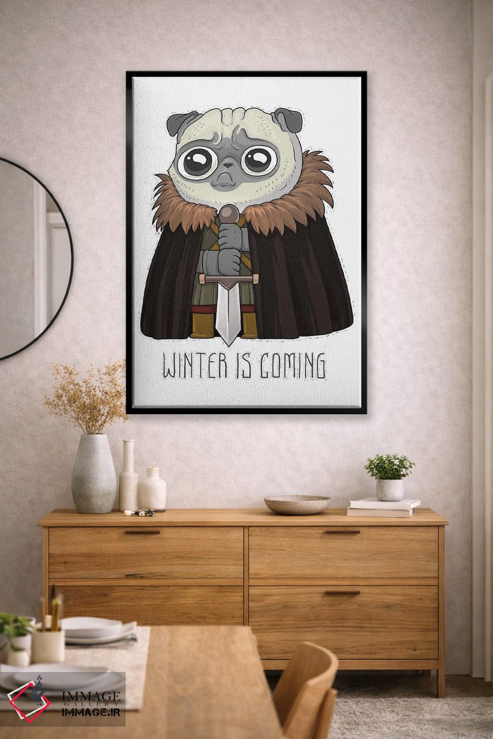 تابلو دکوراتیو زمستان پاگ است اثر نیکیتا کورنکوف - D1B