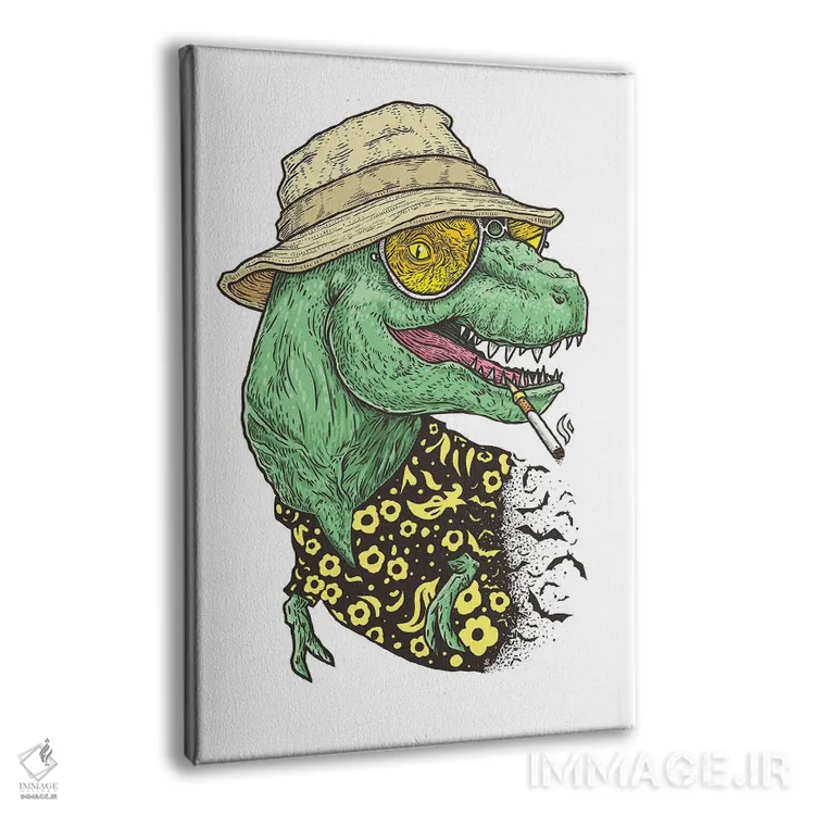 تابلو دکوراتیو دوک تی رکس اثر نیکیتا کورنکوف - نمای پرسپکتیو محصول