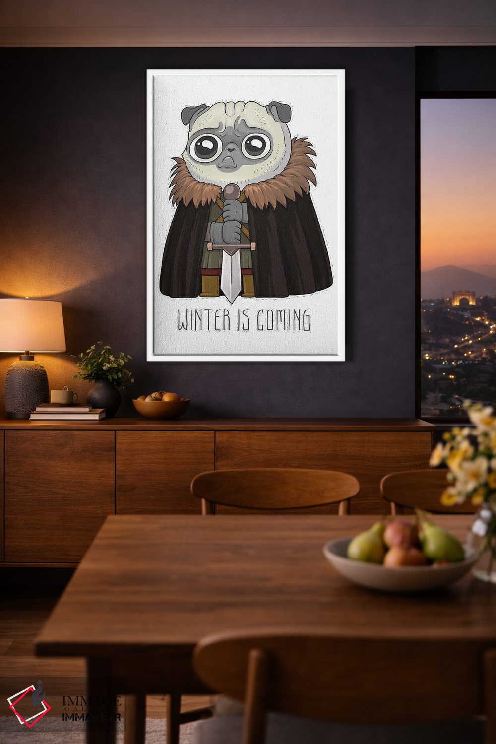 تابلو دکوراتیو زمستان پاگ است اثر نیکیتا کورنکوف - D3W