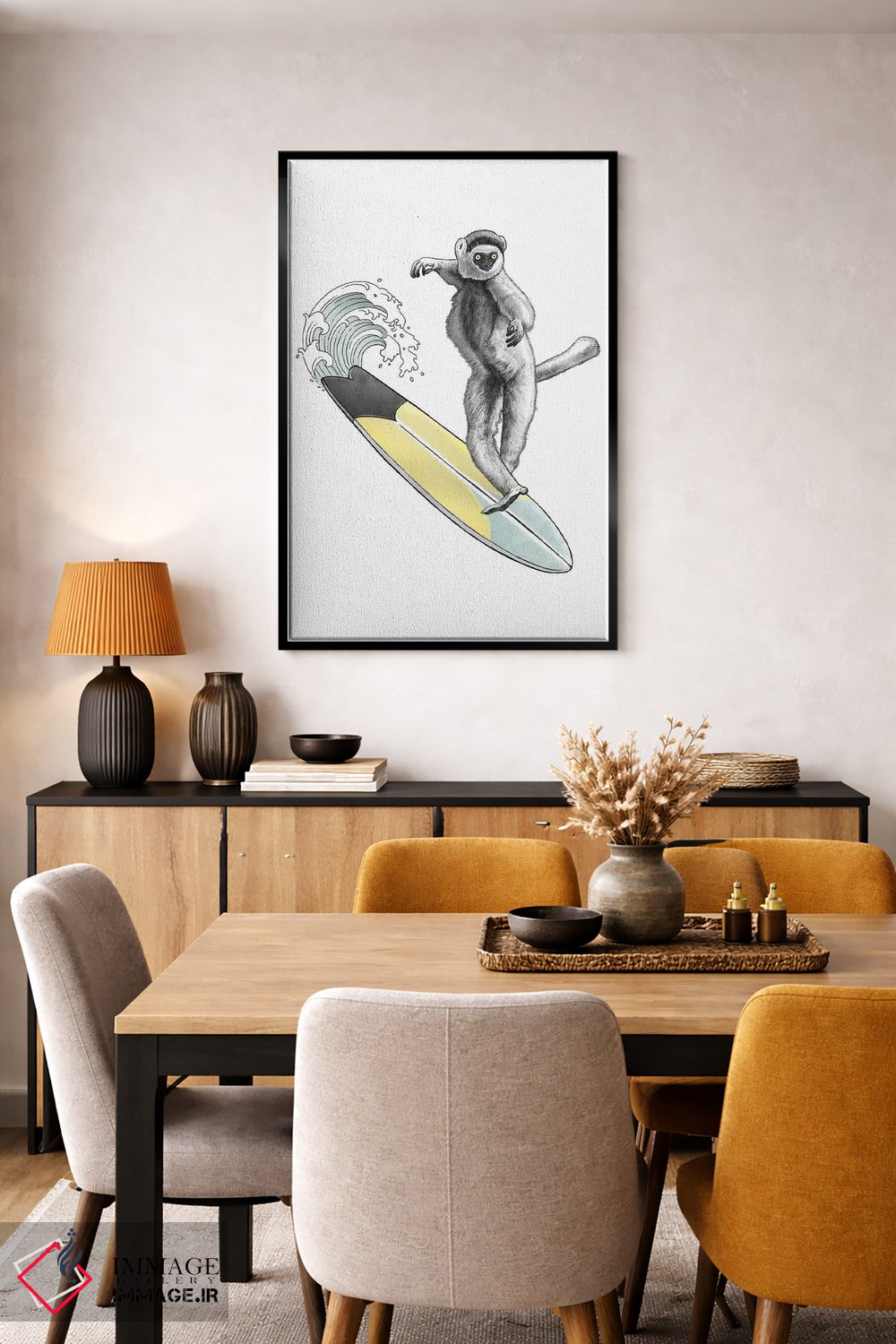 تابلو دکوراتیو سیفاکا موج سوار اثر نیکیتا کورنکوف - D6B