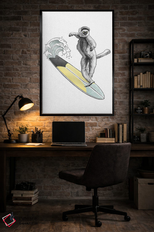 تابلو دکوراتیو سیفاکا موج سوار اثر نیکیتا کورنکوف - D5B