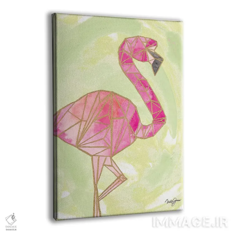 تابلو دکوراتیو اوریگامی روشن ۱ اثر نولا جیمز - نمای پرسپکتیو محصول