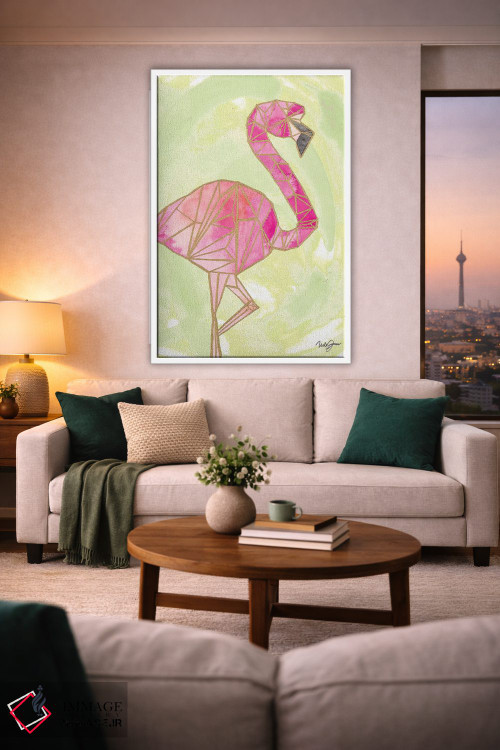 تابلو دکوراتیو اوریگامی روشن ۱ اثر نولا جیمز - D1W