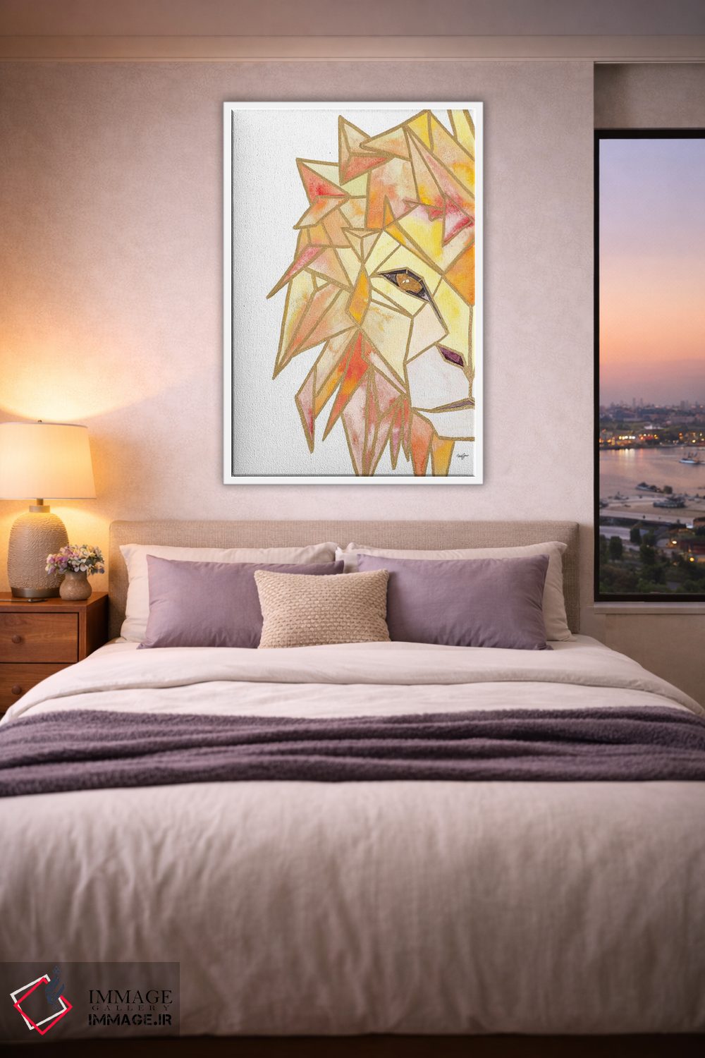 تابلو دکوراتیو شیر رترو اثر نولا جیمز - D3W