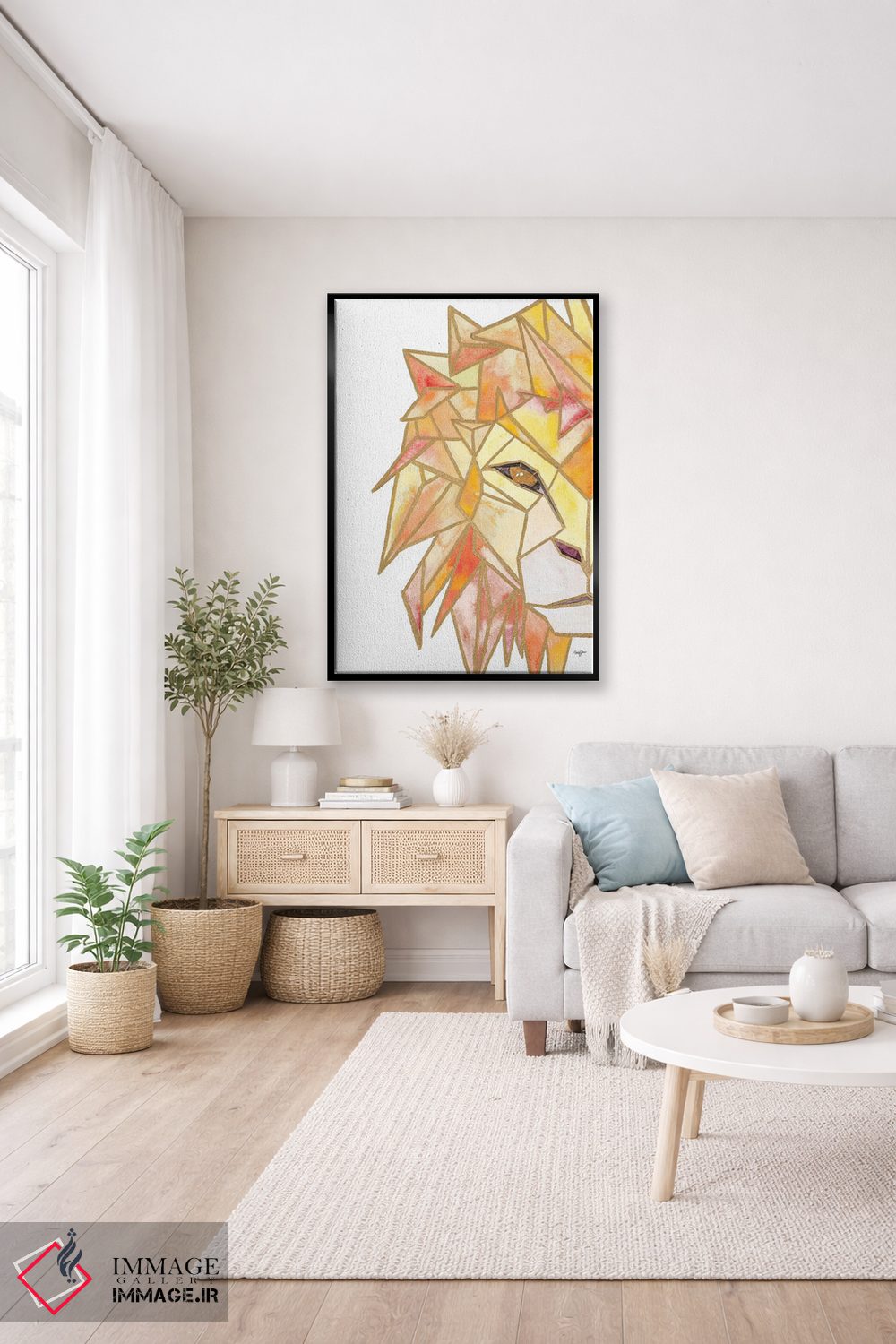 تابلو دکوراتیو شیر رترو اثر نولا جیمز - D5B