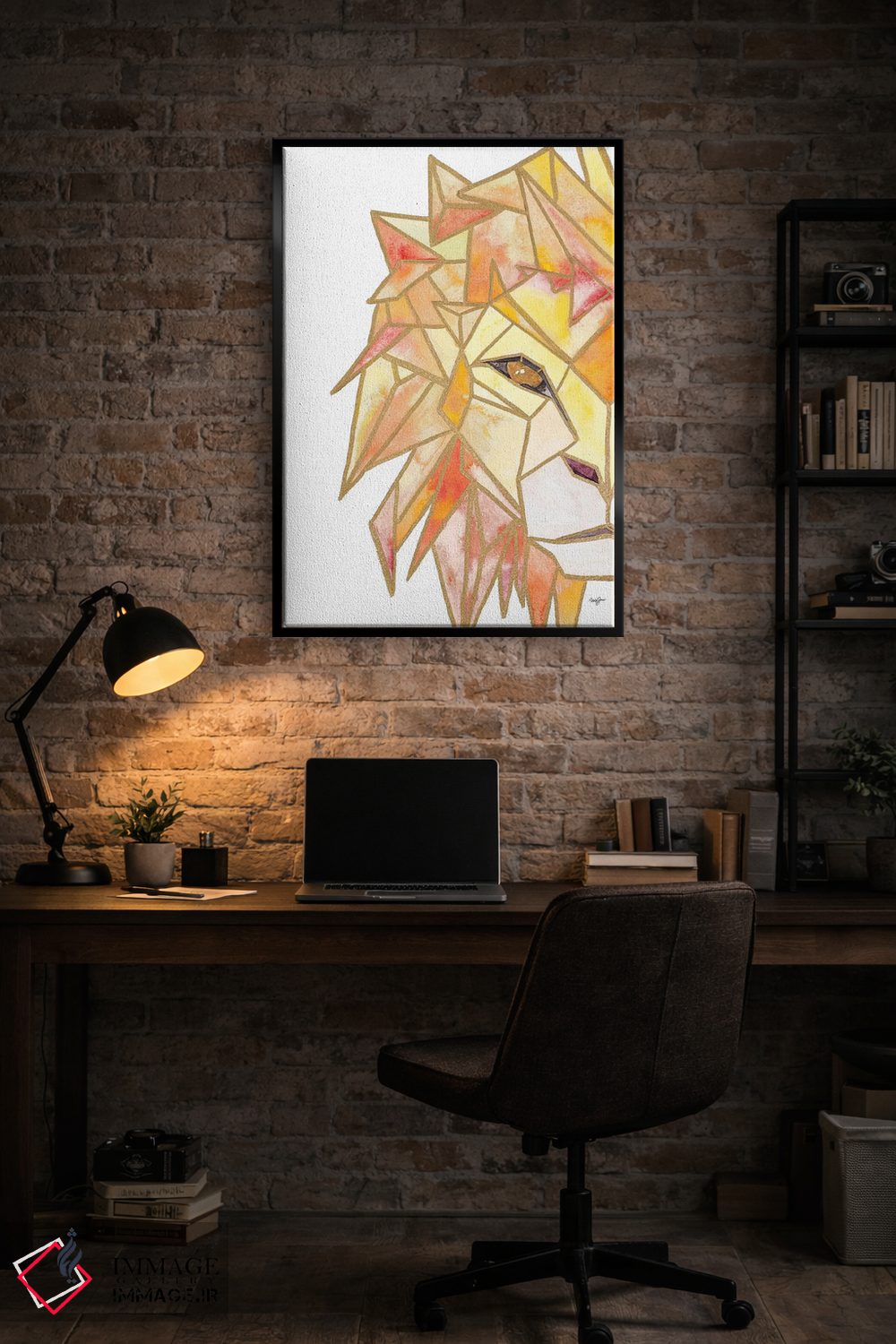 تابلو دکوراتیو شیر رترو اثر نولا جیمز - D6B