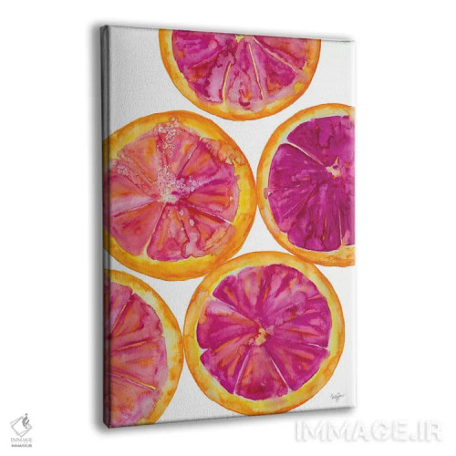 تابلو دکوراتیو ضربه ی میوه ای I اثر نولا جیمز - نمای پرسپکتیو محصول