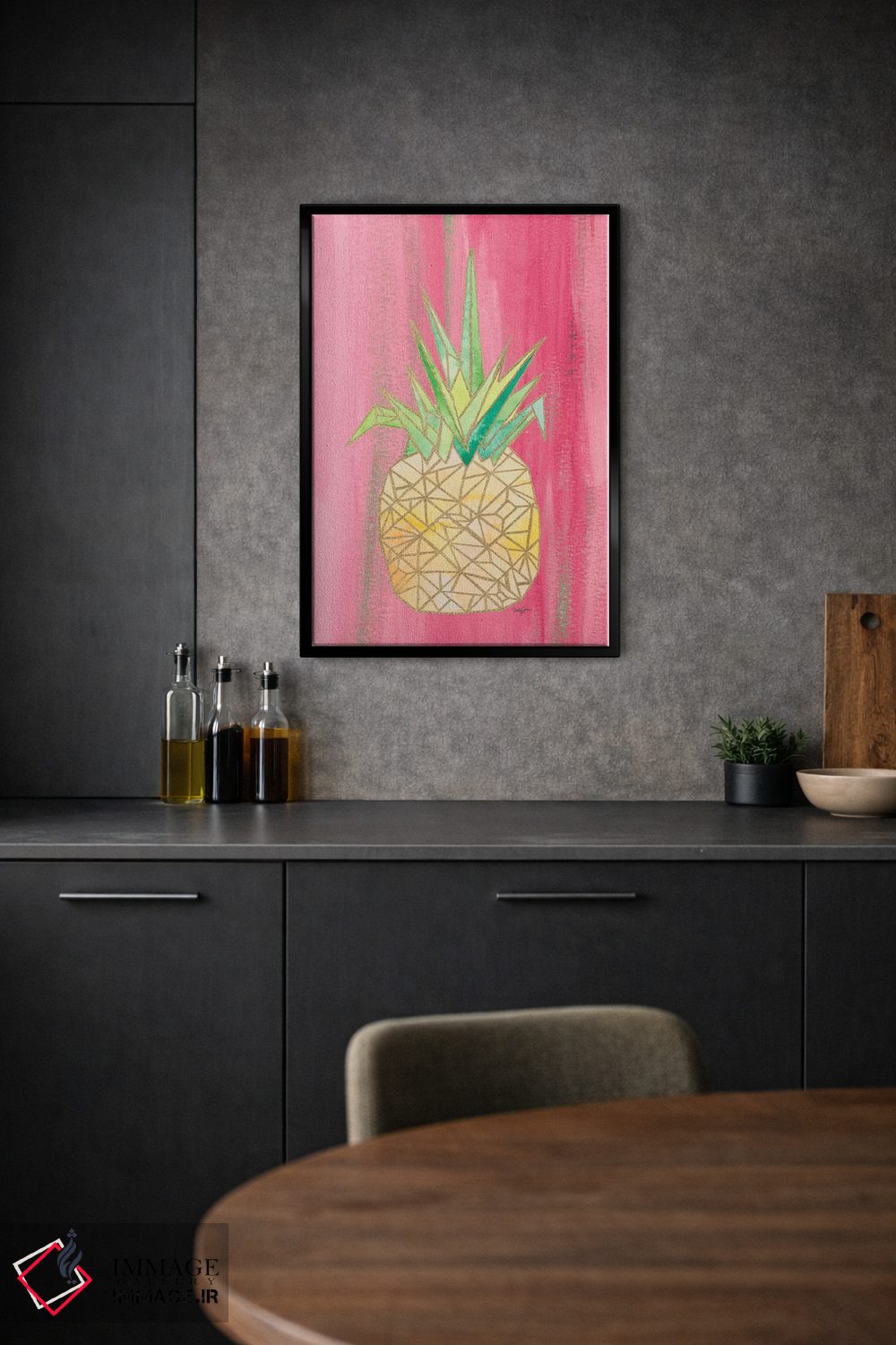 تابلو دکوراتیو اوریگامی روشن II اثر نولا جیمز - D2B