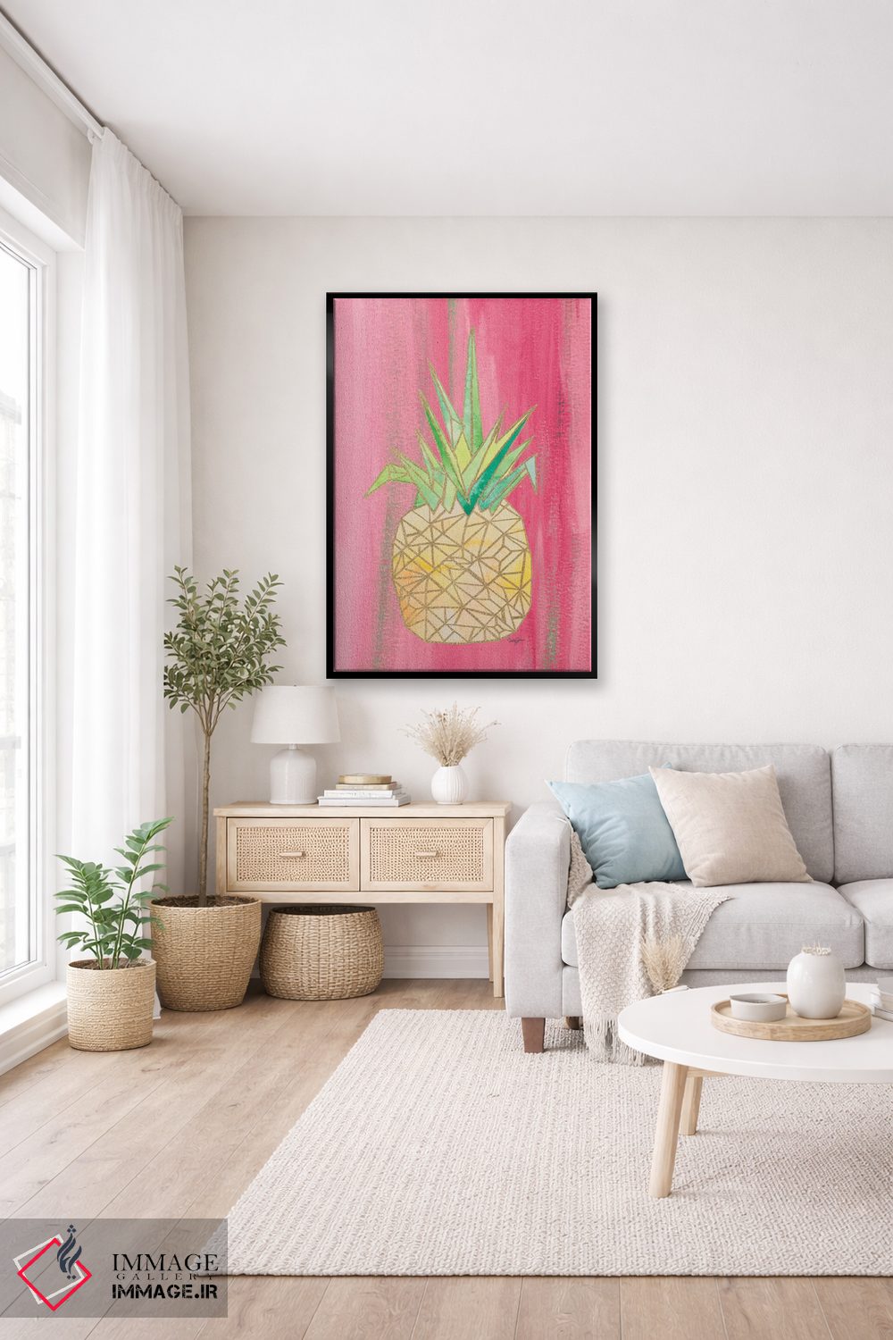 تابلو دکوراتیو اوریگامی روشن II اثر نولا جیمز - D4B