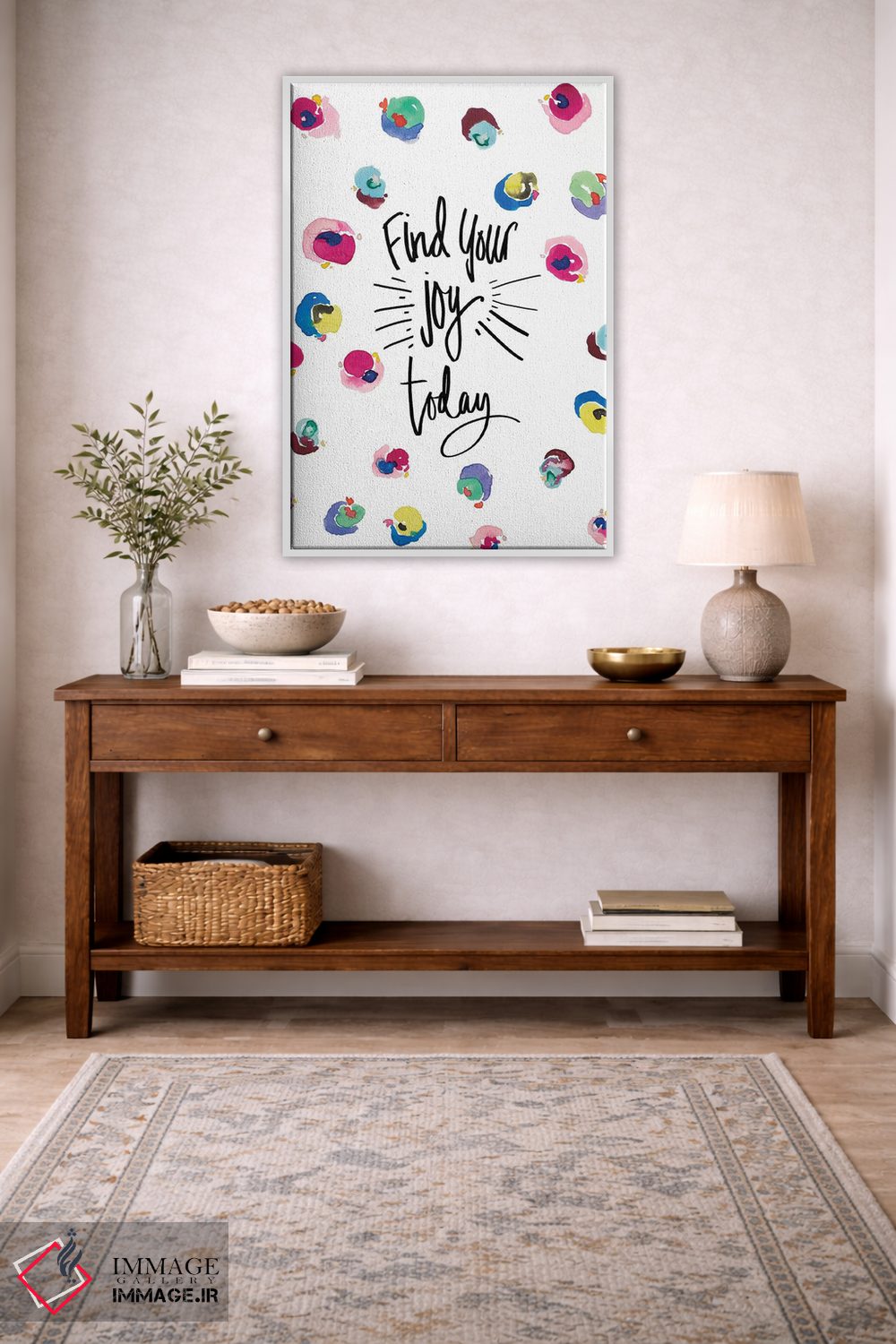 تابلو دکوراتیو شادی خود را پیدا کن اثر نولا جیمز - D3W