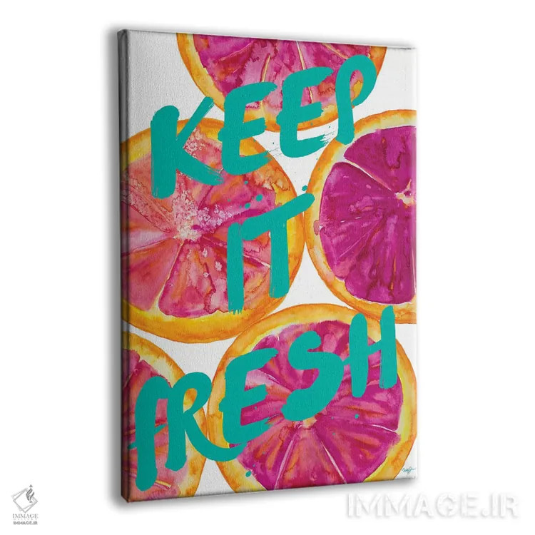 تابلو دکوراتیو تازه و شیرین I اثر نولا جیمز - نمای پرسپکتیو محصول