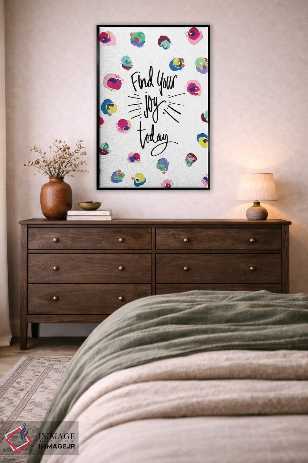 تابلو دکوراتیو شادی خود را پیدا کن اثر نولا جیمز - D4B