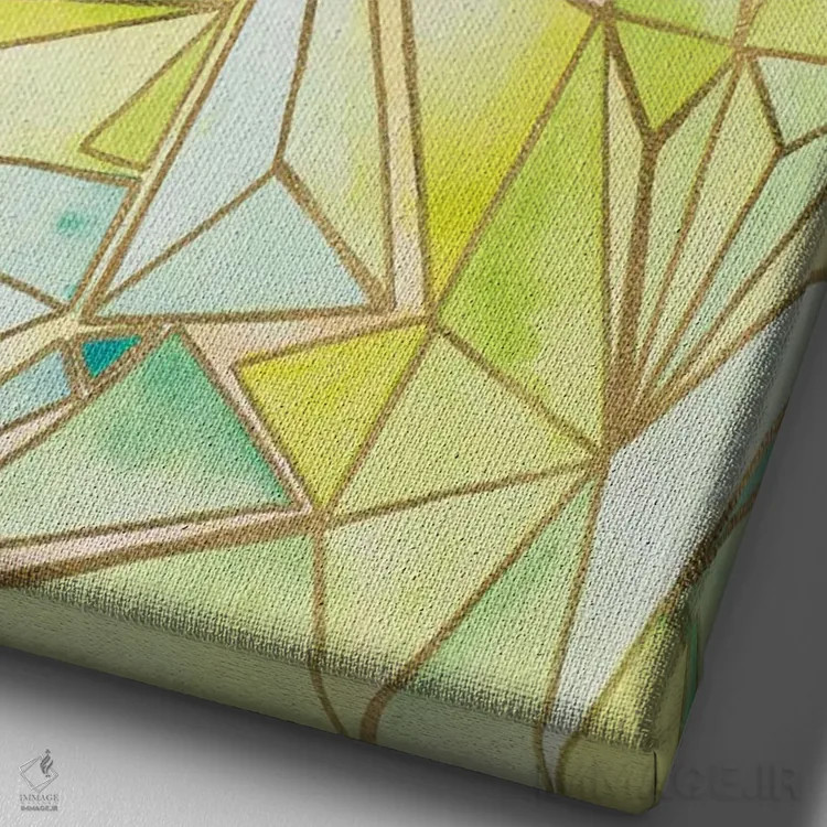تابلو دکوراتیو درنای اوریگامی اثر نولا جیمز - نمای نزدیک بافت بوم