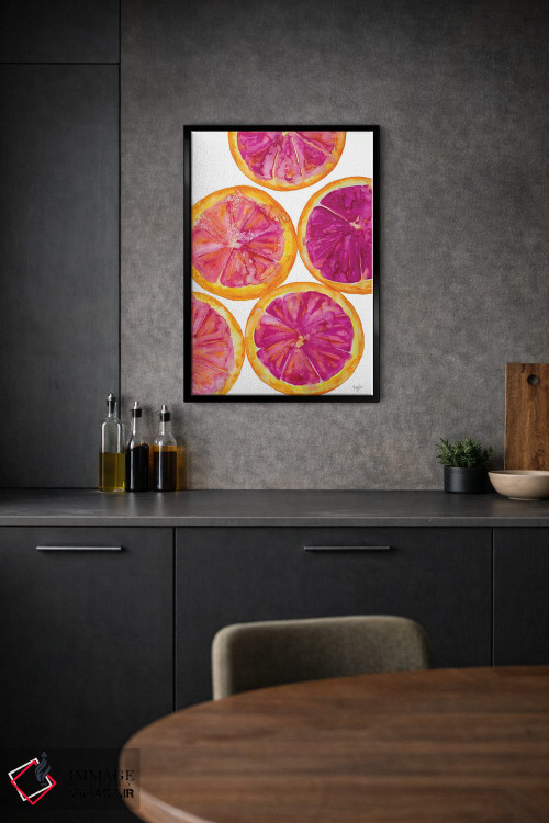 تابلو دکوراتیو ضربه ی میوه ای I اثر نولا جیمز - D1B