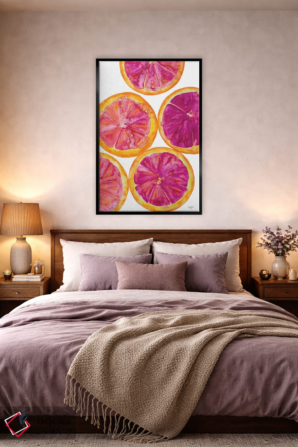 تابلو دکوراتیو ضربه ی میوه ای I اثر نولا جیمز - D2B