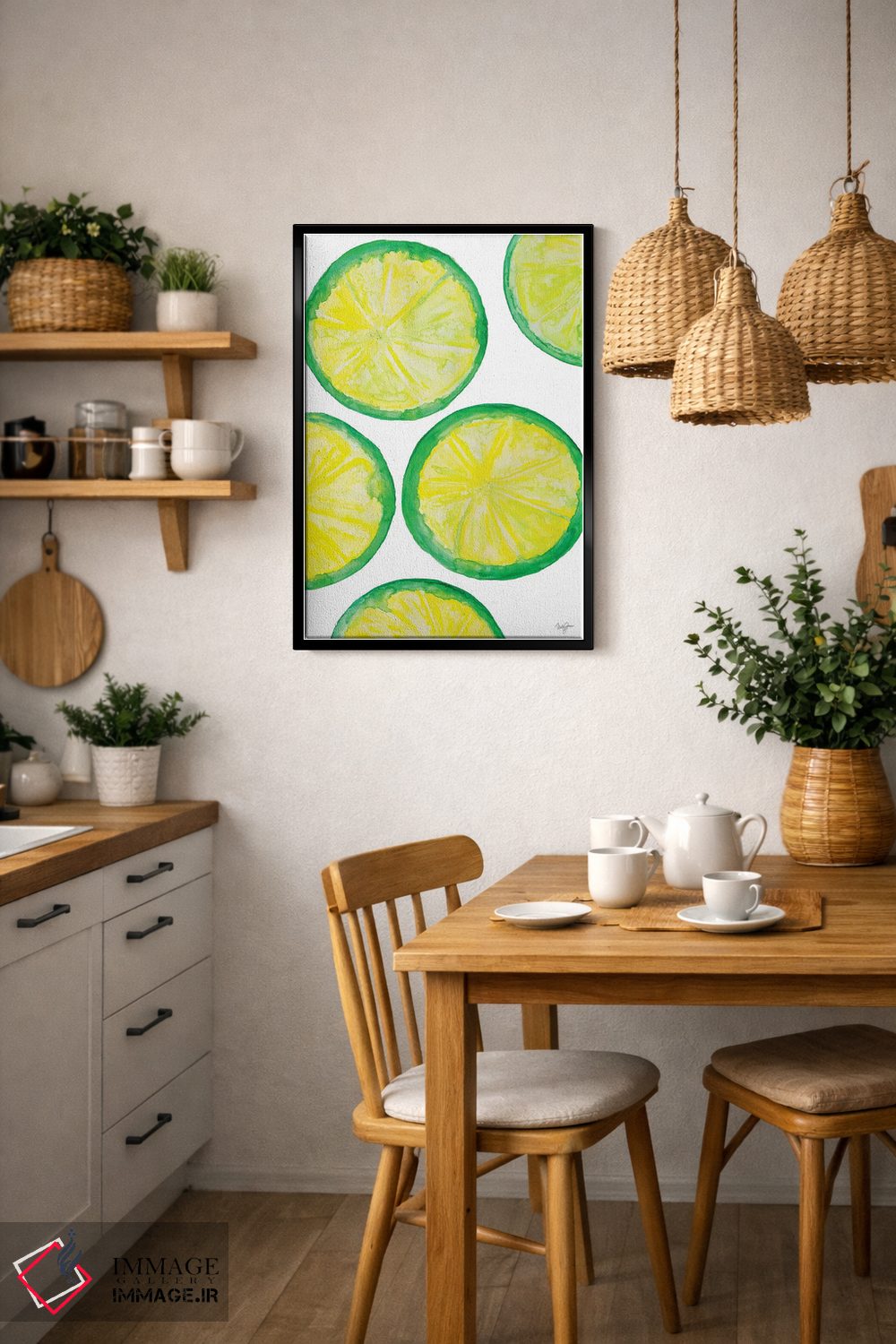 تابلو دکوراتیو ضربه ی میوه ای II اثر نولا جیمز - D5B