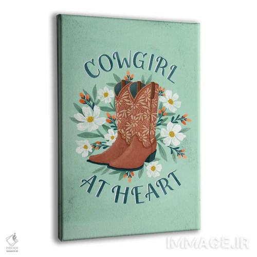 تابلو دکوراتیو کابوی زن از دل اثر ناتالی آدامز - نمای پرسپکتیو محصول