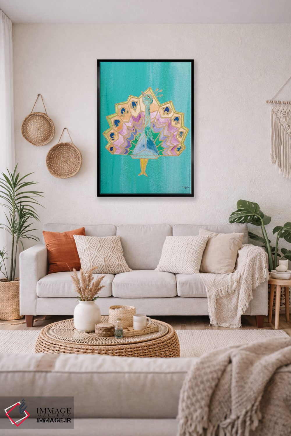 تابلو دکوراتیو اوریگامی روشن IV اثر نولا جیمز - D5B