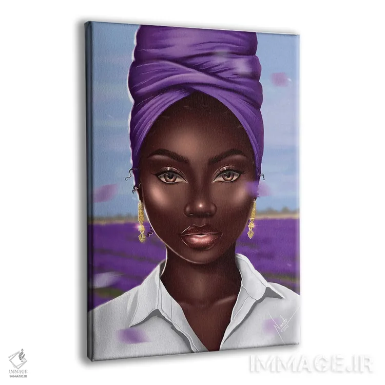 تابلو دکوراتیو یاس بنفش اثر ناندی ال. فرناندز - نمای پرسپکتیو محصول