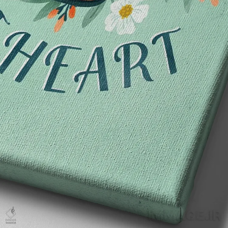 تابلو دکوراتیو کابوی زن از دل اثر ناتالی آدامز - نمای نزدیک بافت بوم