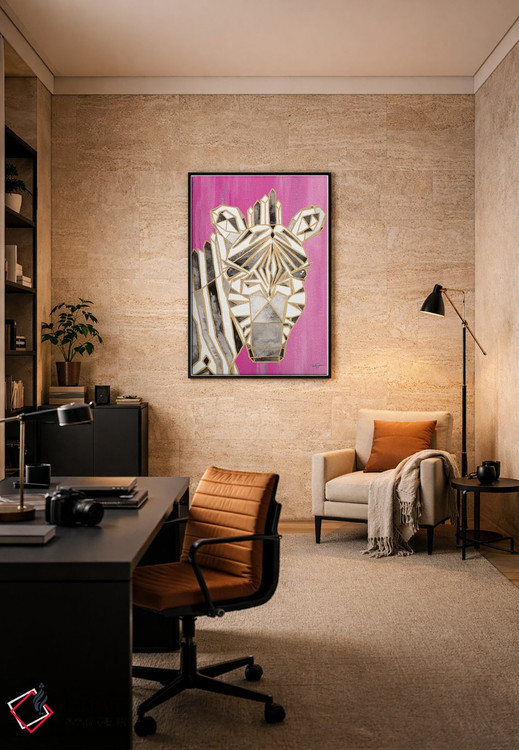 تابلو دکوراتیو اوریگامی روشن III اثر نولا جیمز - D6B