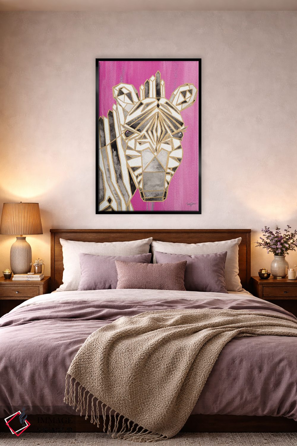 تابلو دکوراتیو اوریگامی روشن III اثر نولا جیمز - D5B