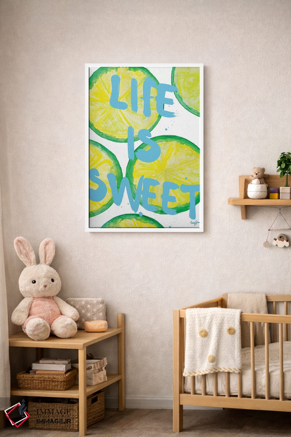 تابلو دکوراتیو تازه و شیرین II اثر نولا جیمز - D3W