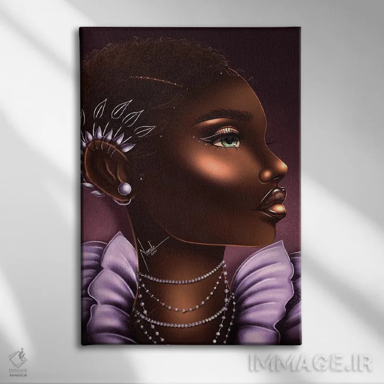 تابلو دکوراتیو جواهرنشان اثر ناندی ال. فرناندز - نمای روبهرو روی دیوار