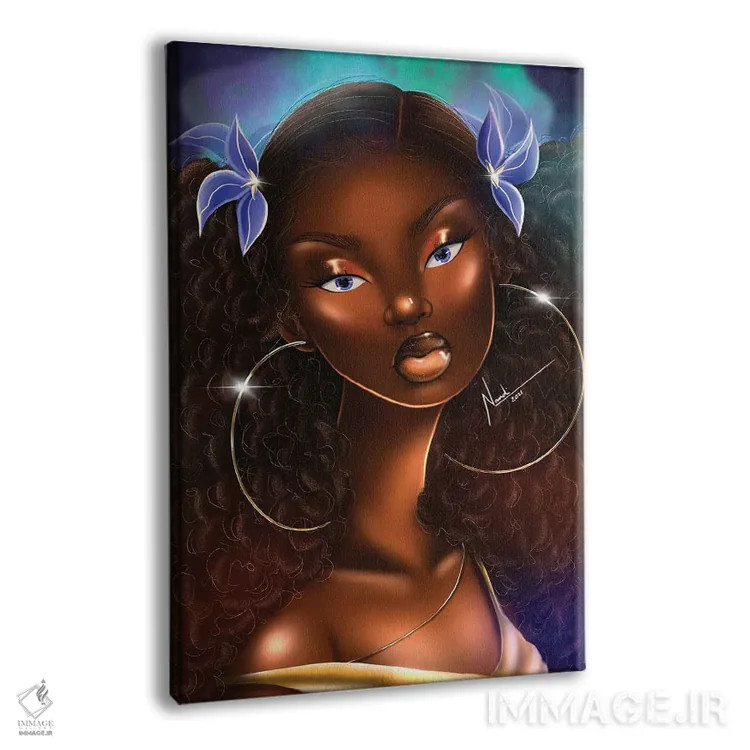 تابلو دکوراتیو حلقه های بزرگ، موی بزرگ اثر ناندی ال. فرناندز - نمای پرسپکتیو محصول