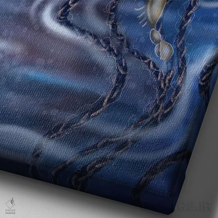 تابلو دکوراتیو شناور اثر ناندی ال. فرناندز - نمای نزدیک بافت بوم