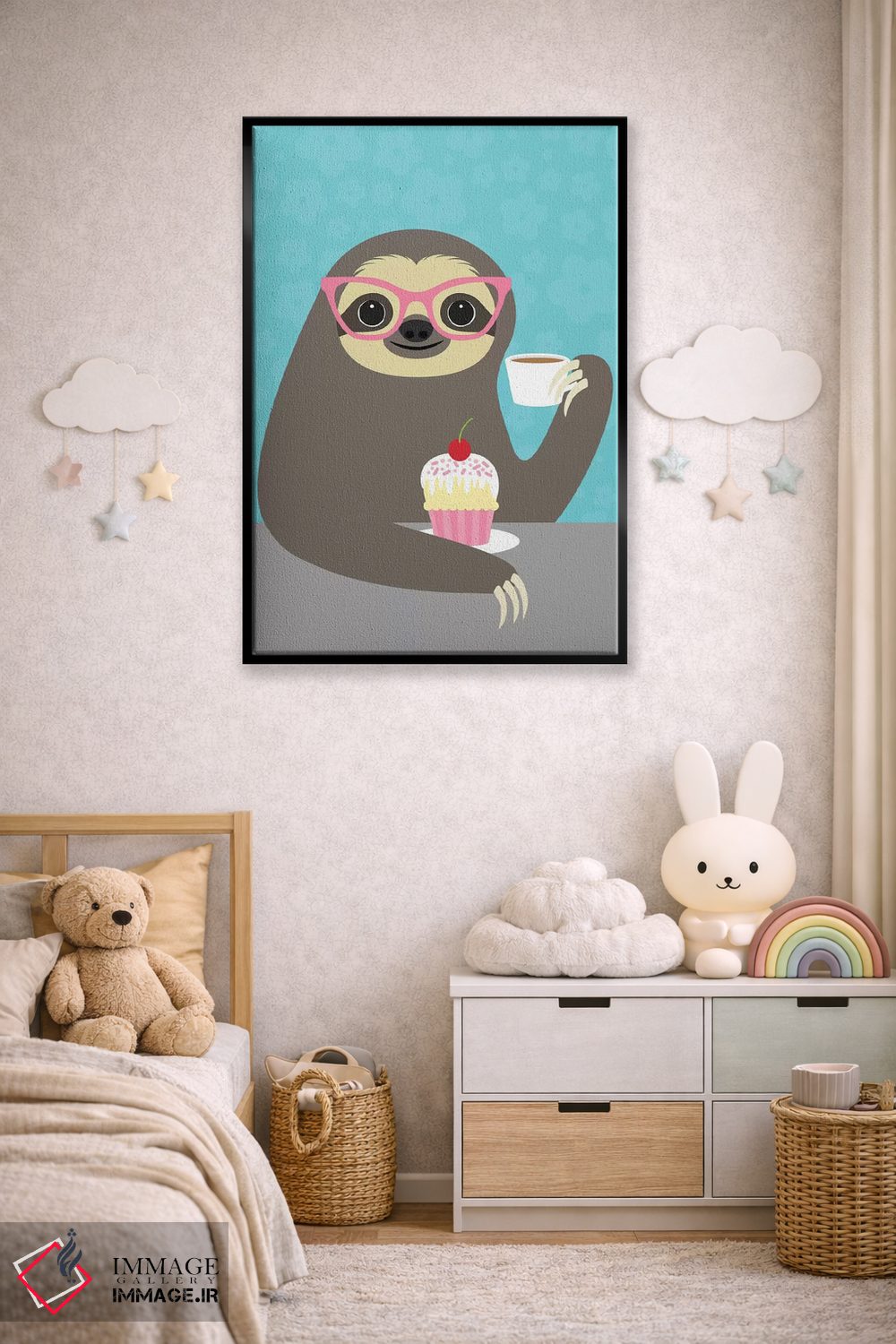 تابلو دکوراتیو تنبل دیوا اثر نانسی لی - D5B