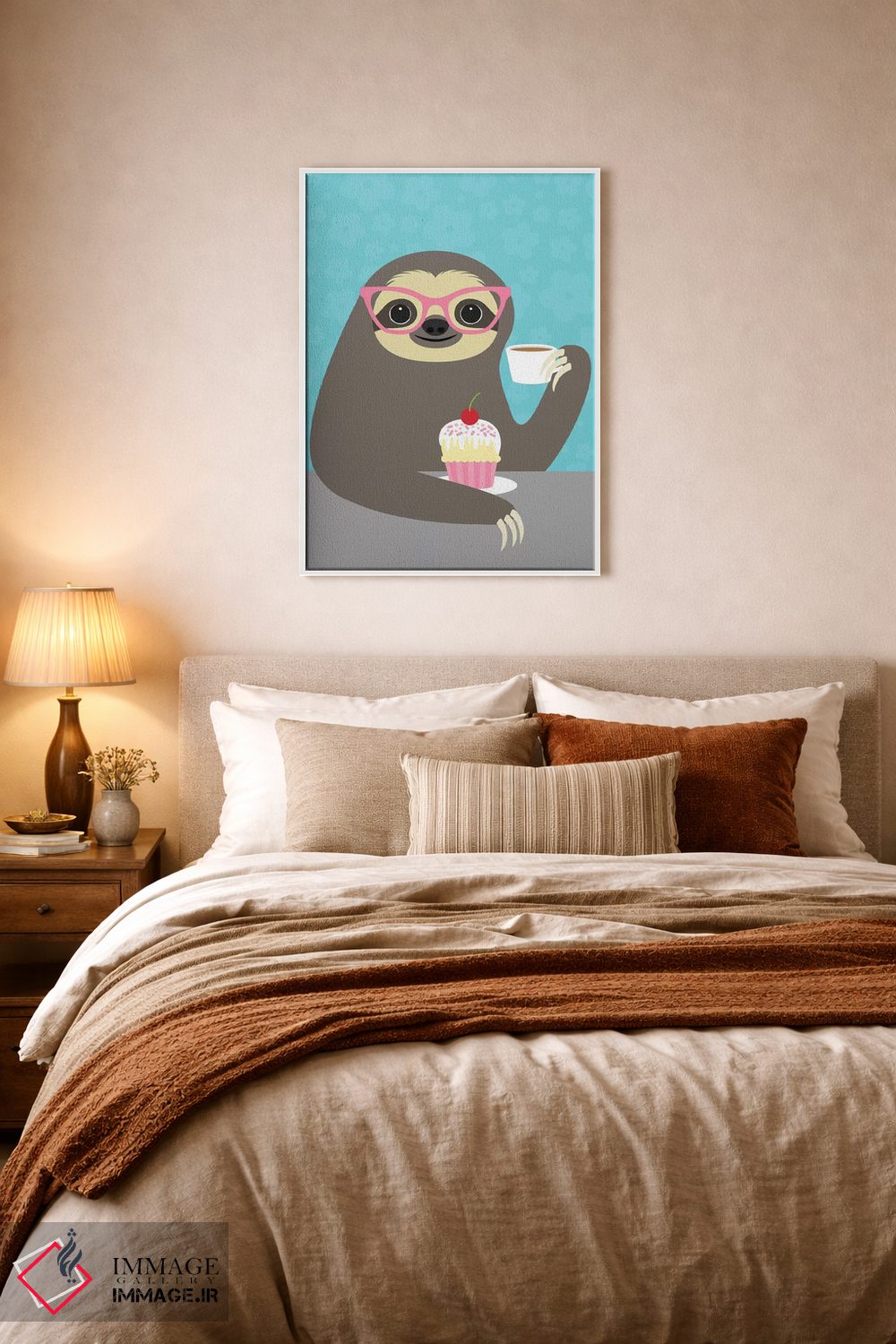 تابلو دکوراتیو تنبل دیوا اثر نانسی لی - D6W