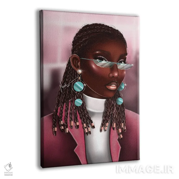 تابلو دکوراتیو کارت صورت اثر ناندی ال. فرناندز - نمای پرسپکتیو محصول