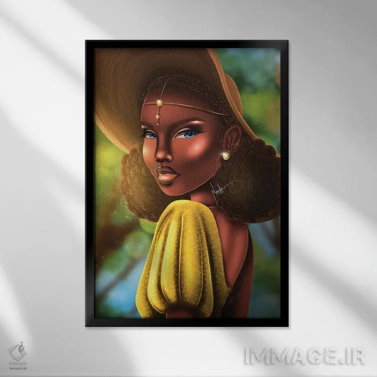 تابلو دکوراتیو زیبایی تابستانی اثر ناندی ال. فرناندز - نمای قابدار مشکی