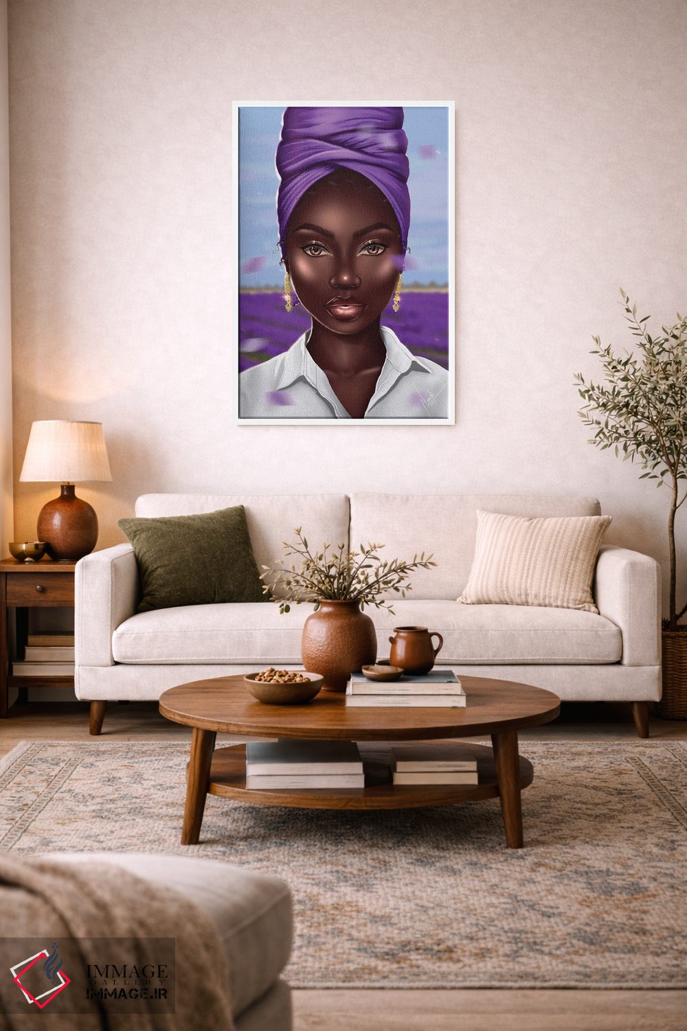 تابلو دکوراتیو یاس بنفش اثر ناندی ال. فرناندز - D2W