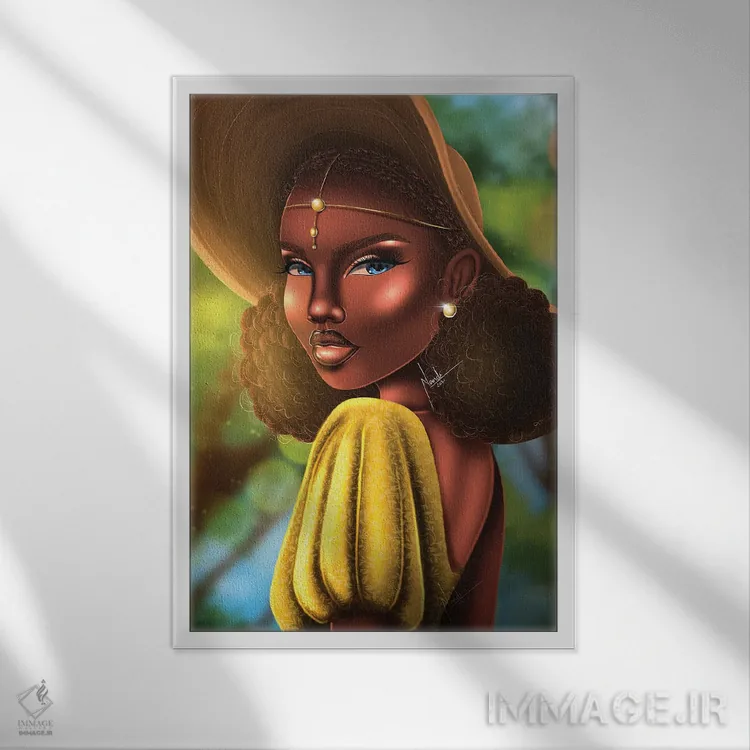 تابلو دکوراتیو زیبایی تابستانی اثر ناندی ال. فرناندز - نمای قابدار سفید