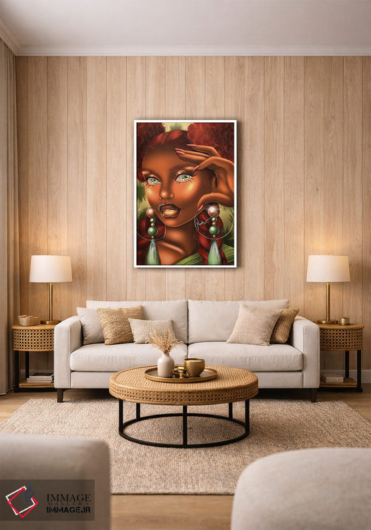 تابلو دکوراتیو چشمان زمردی اثر ناندی ال. فرناندز - D1W