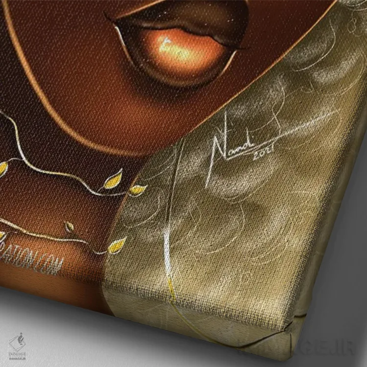 تابلو دکوراتیو دیدن سبز اثر ناندی ال. فرناندز - نمای نزدیک بافت بوم