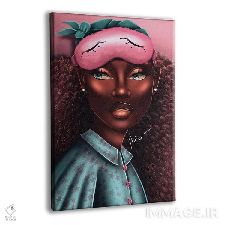 تابلو دکوراتیو آرامش در بستر اثر ناندی ال. فرناندز - نمای پرسپکتیو محصول