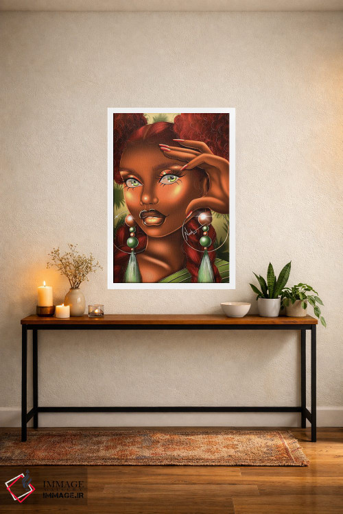 تابلو دکوراتیو چشمان زمردی اثر ناندی ال. فرناندز - D2W