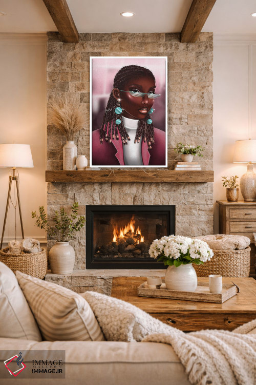 تابلو دکوراتیو کارت صورت اثر ناندی ال. فرناندز - D1W