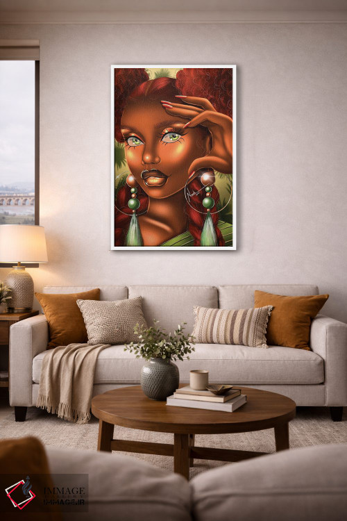 تابلو دکوراتیو چشمان زمردی اثر ناندی ال. فرناندز - D3W