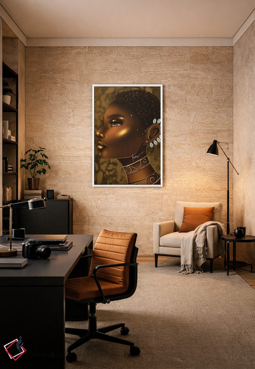 تابلو دکوراتیو طلایی اثر ناندی ال. فرناندز - D6W