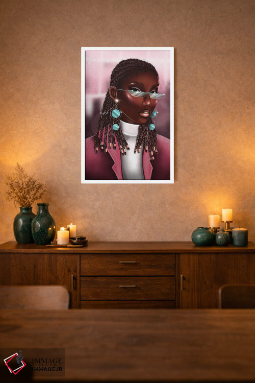 تابلو دکوراتیو کارت صورت اثر ناندی ال. فرناندز - D2W